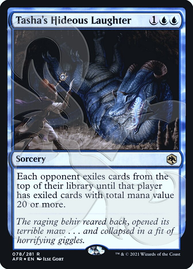 Tasha's Hideous Laughter (Ampersand Promo) [Dungeons & Dragons: Adventures in the Forgotten Realms Promos] | Tacoma Games