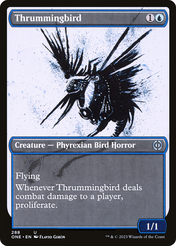 Thrummingbird (Showcase Ichor) [Phyrexia: All Will Be One] | Tacoma Games