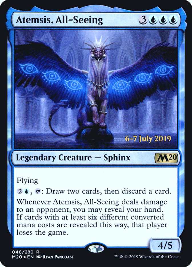 Atemsis, All-Seeing  [Core Set 2020 Prerelease Promos] | Tacoma Games