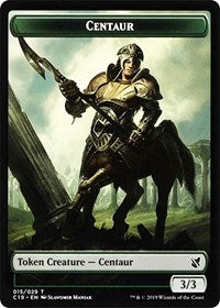 Centaur // Egg Double-sided Token [Commander 2019 Tokens] | Tacoma Games