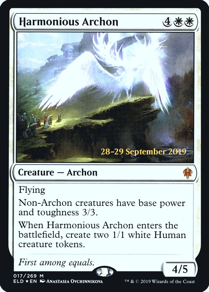 Harmonious Archon  [Throne of Eldraine Prerelease Promos] | Tacoma Games