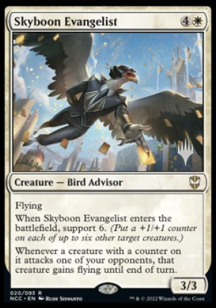 Skyboon Evangelist (Promo Pack) [Streets of New Capenna Commander Promos] | Tacoma Games