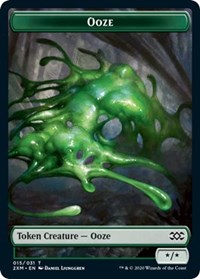 Ooze // Wurm (030) Double-sided Token [Double Masters Tokens] | Tacoma Games