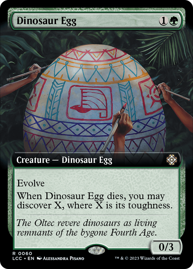 Dinosaur Egg (Extended Art) [The Lost Caverns of Ixalan Commander] | Tacoma Games