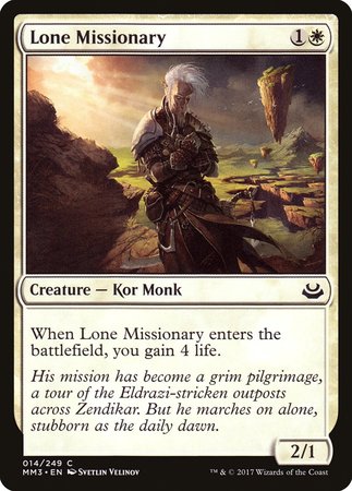 Lone Missionary [Modern Masters 2017] | Tacoma Games