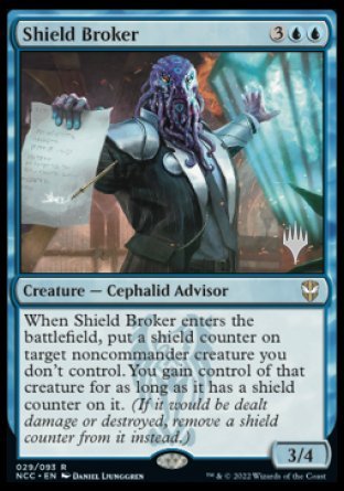 Shield Broker (Promo Pack) [Streets of New Capenna Commander Promos] | Tacoma Games