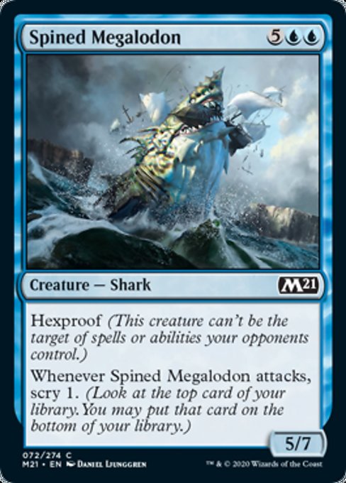 Spined Megalodon [Core Set 2021] | Tacoma Games