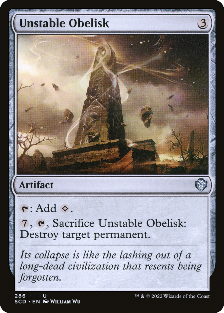Unstable Obelisk [Starter Commander Decks] | Tacoma Games