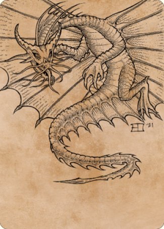 Ancient Gold Dragon Art Card (44) [Commander Legends: Battle for Baldur's Gate Art Series] | Tacoma Games