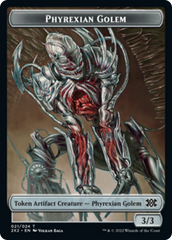 Zombie // Phyrexian Golem Double-sided Token [Double Masters 2022 Tokens] | Tacoma Games