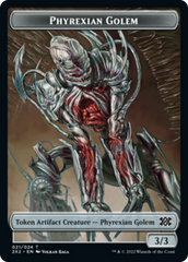 Saproling // Phyrexian Golem Double-sided Token [Double Masters 2022 Tokens] | Tacoma Games