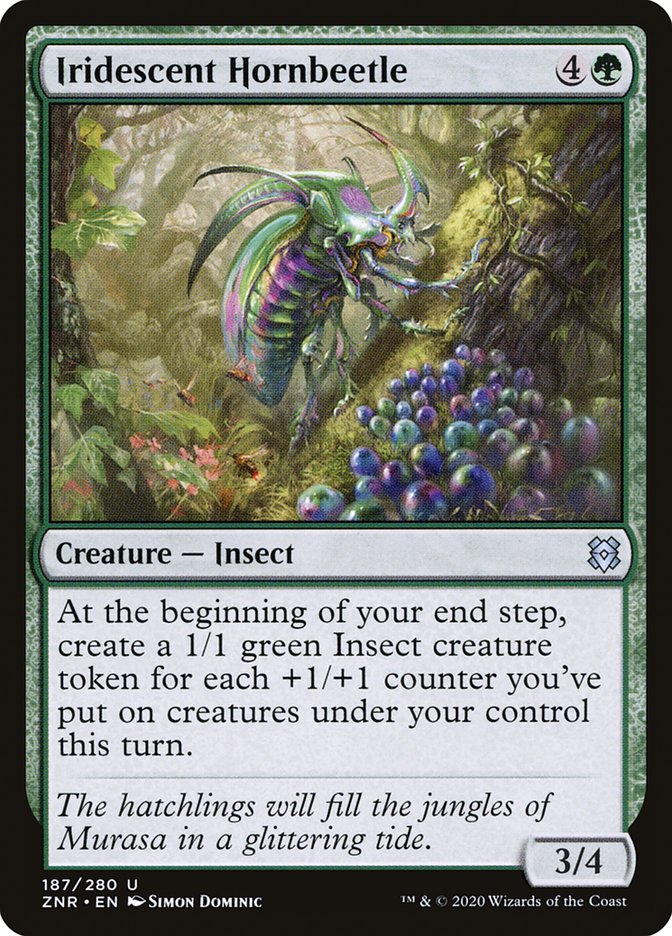 Iridescent Hornbeetle [Zendikar Rising] | Tacoma Games