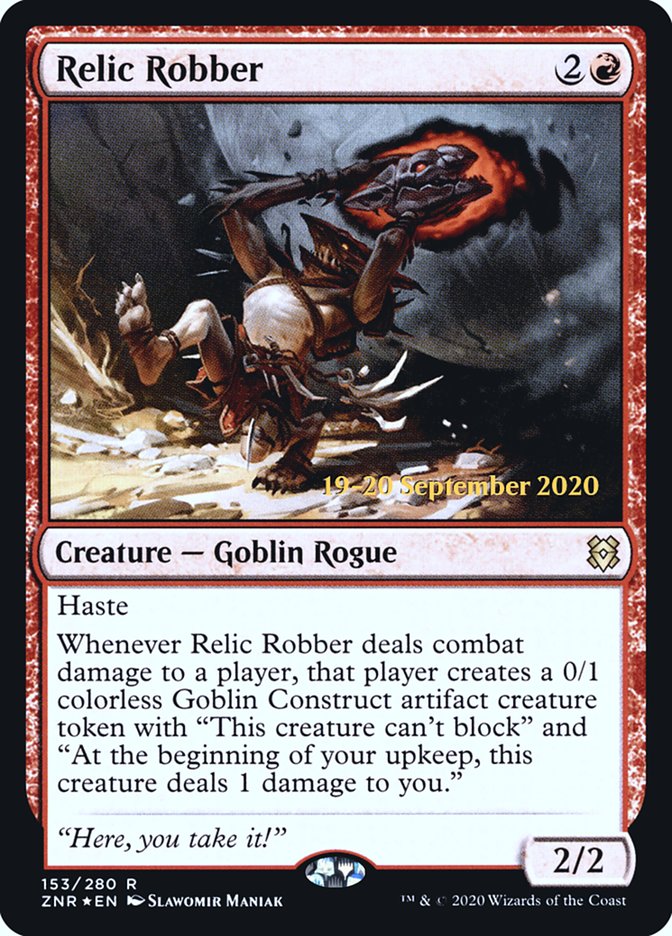 Relic Robber  [Zendikar Rising Prerelease Promos] | Tacoma Games