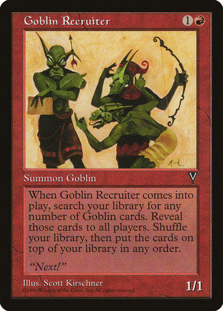 Goblin Recruiter [Visions] | Tacoma Games