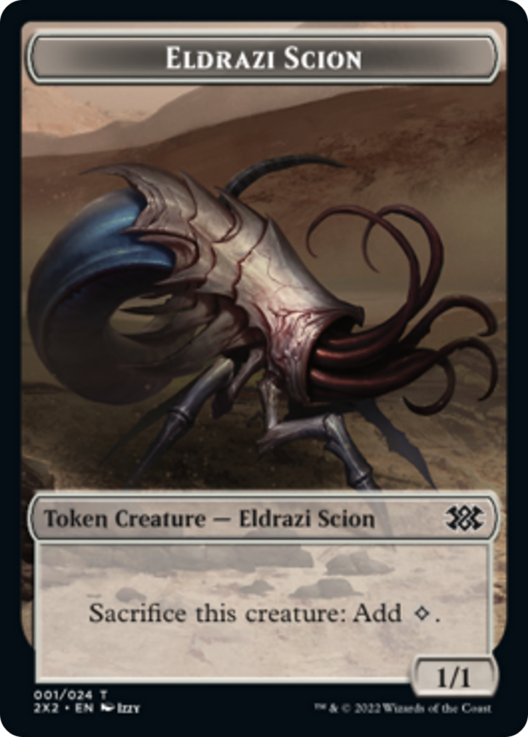 Saproling // Eldrazi Scion Double-sided Token [Double Masters 2022 Tokens] | Tacoma Games