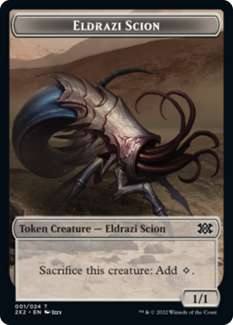 Egg // Eldrazi Scion Double-sided Token [Double Masters 2022 Tokens] | Tacoma Games