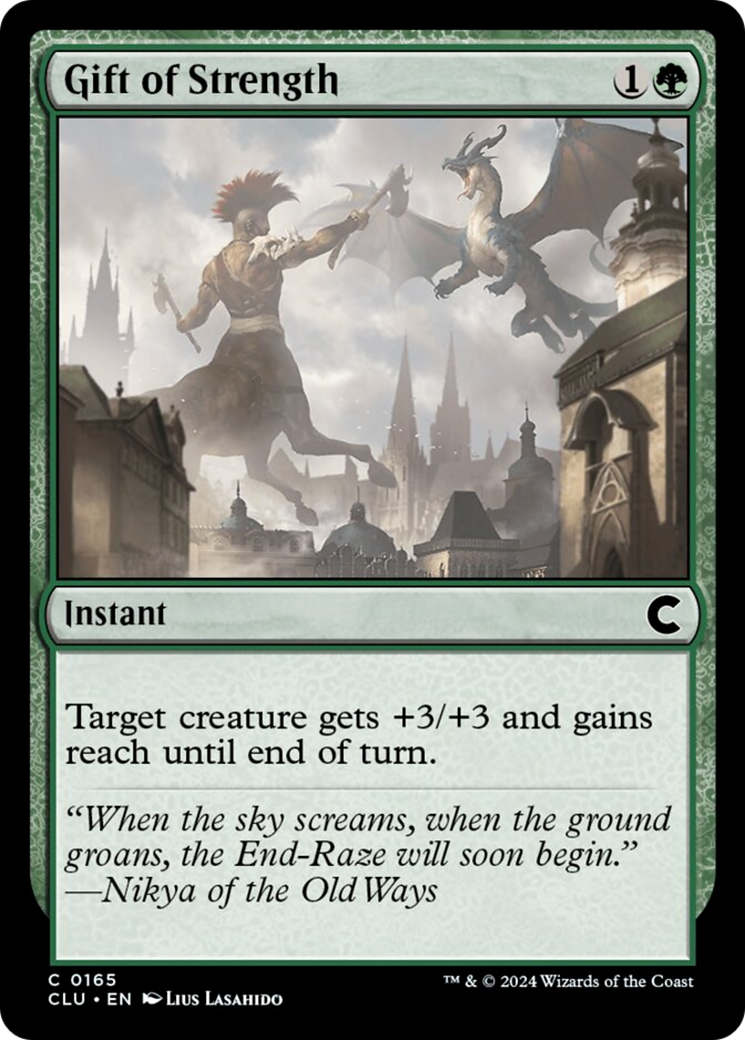 Gift of Strength [Ravnica: Clue Edition] | Tacoma Games