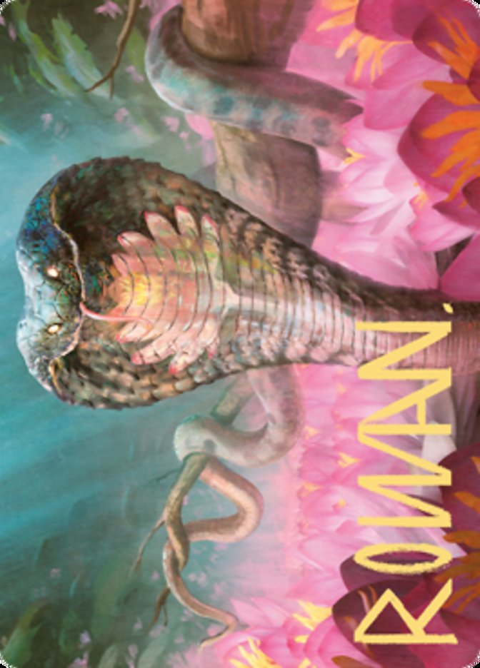 Lotus Cobra Art Card (Gold-Stamped Signature) [Zendikar Rising Art Series] | Tacoma Games