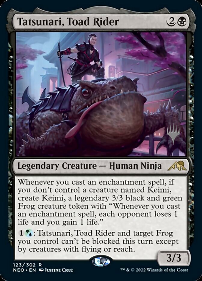 Tatsunari, Toad Rider (Promo Pack) [Kamigawa: Neon Dynasty Promos] | Tacoma Games