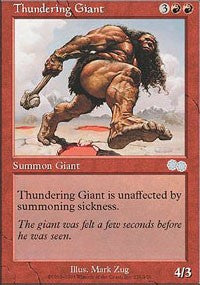 Thundering Giant [Urza's Saga] | Tacoma Games