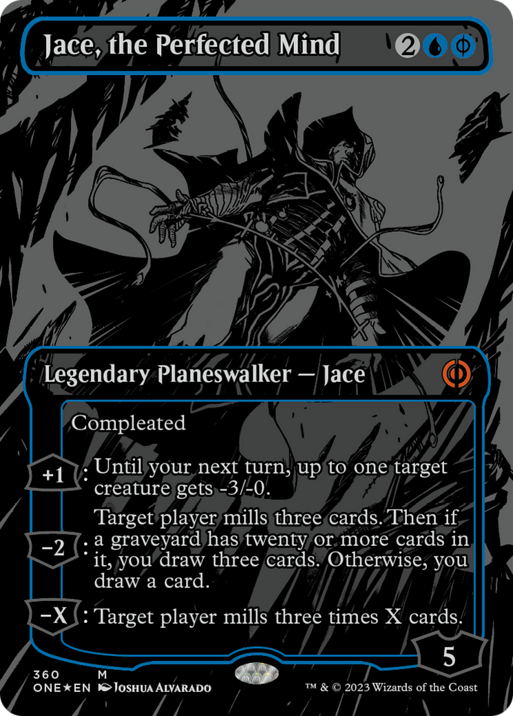 Jace, the Perfected Mind (Oil Slick Raised Foil) [Phyrexia: All Will Be One] | Tacoma Games