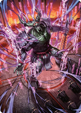 Hidetsugu, Devouring Chaos Art Card [Kamigawa: Neon Dynasty Art Series] | Tacoma Games