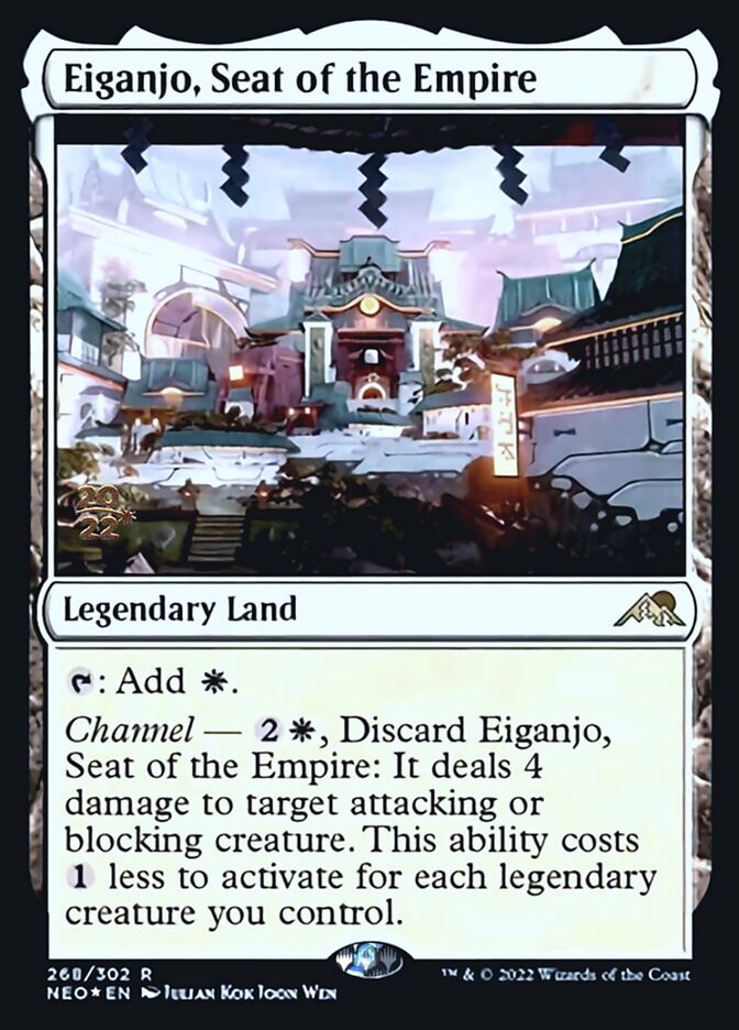 Eiganjo, Seat of the Empire [Kamigawa: Neon Dynasty Prerelease Promos] | Tacoma Games