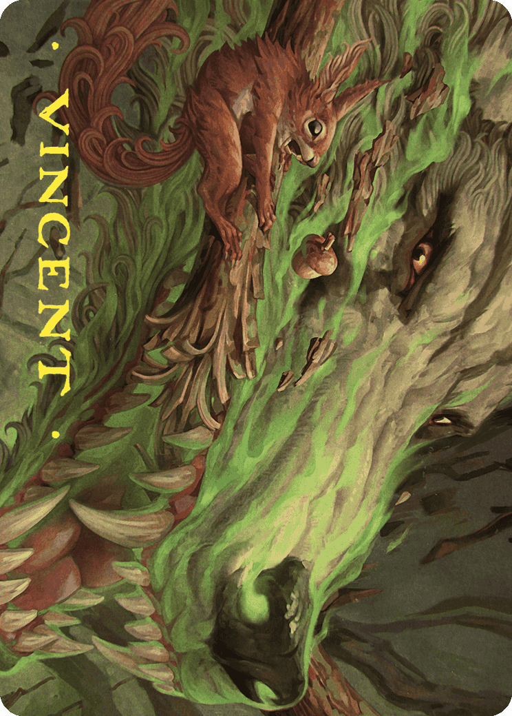 Leaping Ambush Art Card (Gold-Stamped Signature) [Wilds of Eldraine Art Series] | Tacoma Games