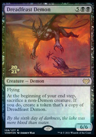 Dreadfeast Demon [Innistrad: Crimson Vow Prerelease Promos] | Tacoma Games