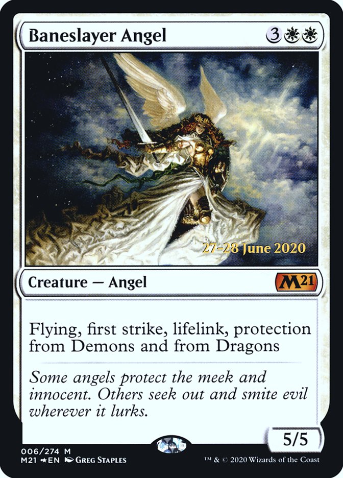 Baneslayer Angel  [Core Set 2021 Prerelease Promos] | Tacoma Games