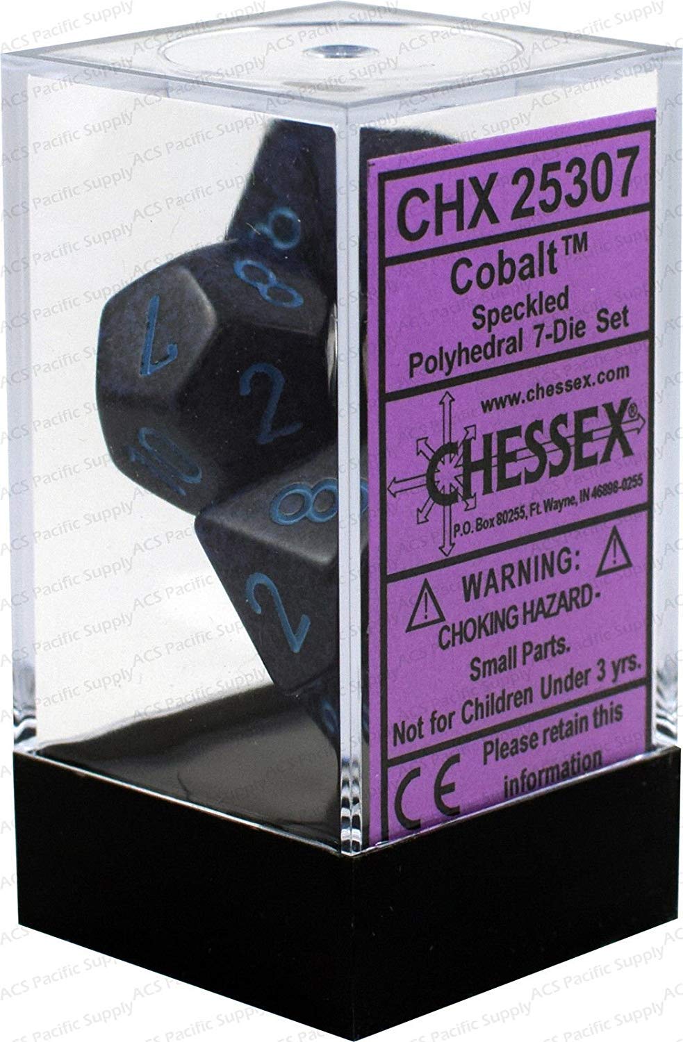 Chessex: Speckled Cobalt 7-Die Set | Tacoma Games