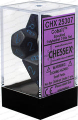 Chessex: Speckled Cobalt 7-Die Set | Tacoma Games