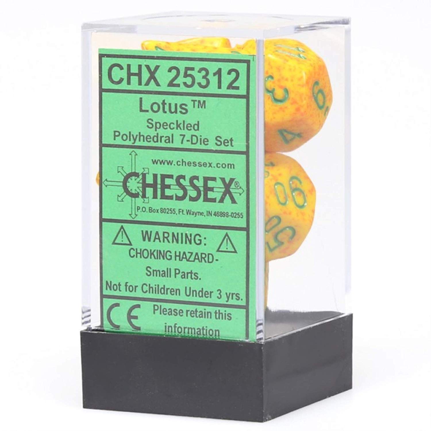 Chessex: Speckled Lotus 7-Die Set | Tacoma Games