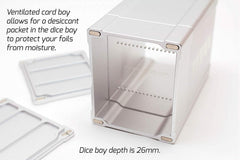 BOX GODS: TITAN DECK BOX - SILVER | Tacoma Games
