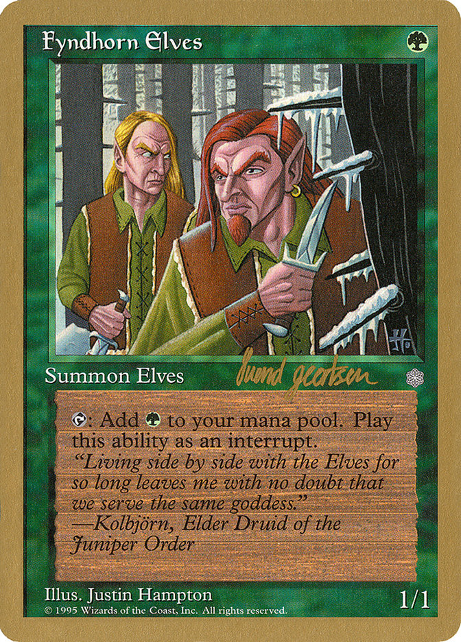 Fyndhorn Elves (Svend Geertsen) [World Championship Decks 1997] | Tacoma Games