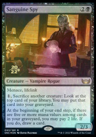 Sanguine Spy [Streets of New Capenna Prerelease Promos] | Tacoma Games