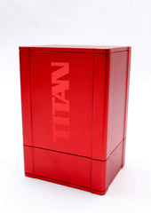 BOX GODS: TITAN DECK BOX - RED | Tacoma Games