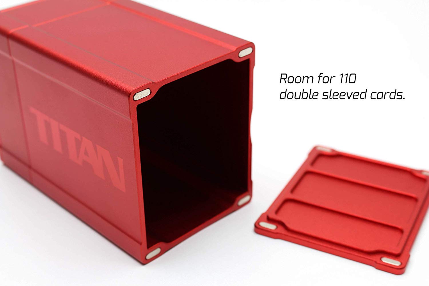 BOX GODS: TITAN DECK BOX - RED | Tacoma Games