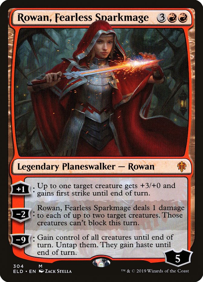 Rowan, Fearless Sparkmage [Throne of Eldraine] | Tacoma Games