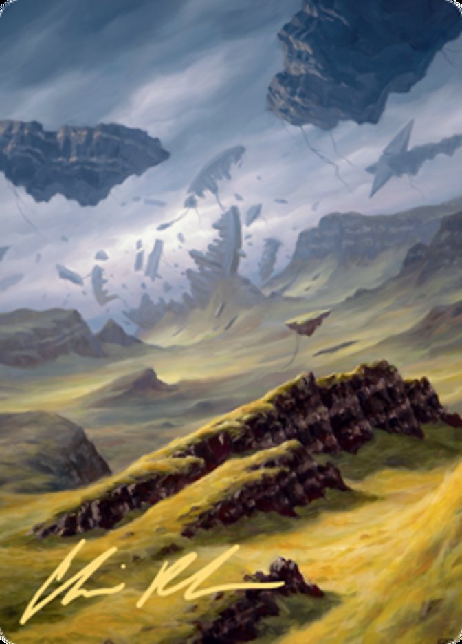 Plains 3 Art Card (Gold-Stamped Signature) [Zendikar Rising Art Series] | Tacoma Games