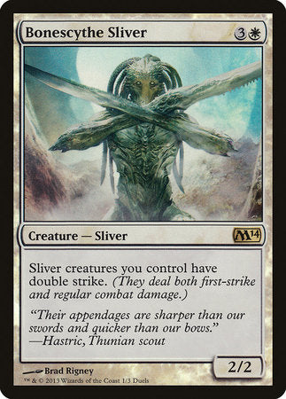 Bonescythe Sliver [Duels of the Planeswalkers Promos 2013] | Tacoma Games