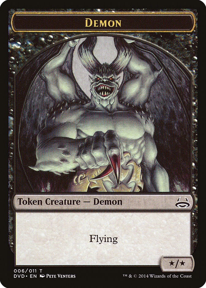 Demon Token (Divine vs. Demonic) [Duel Decks Anthology Tokens] | Tacoma Games