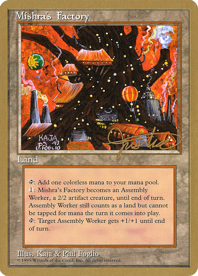 Mishra's Factory (Mark Justice) [Pro Tour Collector Set] | Tacoma Games