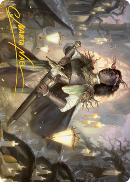 Sungold Sentinel Art Card (Gold-Stamped Signature) [Innistrad: Midnight Hunt Art Series] | Tacoma Games