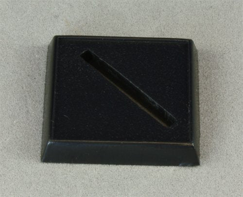 1 Inch Square Plastic Base, Universal Slot (20) | Tacoma Games