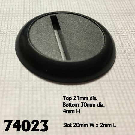 30mm Round Plastic Display Base (12) | Tacoma Games