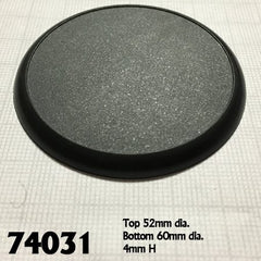 60mm Round Plastic Display Base (10) | Tacoma Games