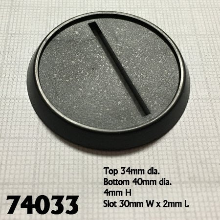 40mm Round Plastic Gaming Base (10) | Tacoma Games