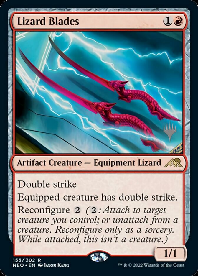 Lizard Blades (Promo Pack) [Kamigawa: Neon Dynasty Promos] | Tacoma Games