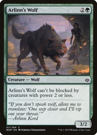 Arlinn's Wolf [War of the Spark] | Tacoma Games